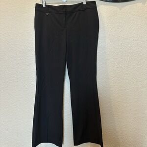 New York And Company Women's Dress Pants Stretch Size 10 Black Slacks Trousers